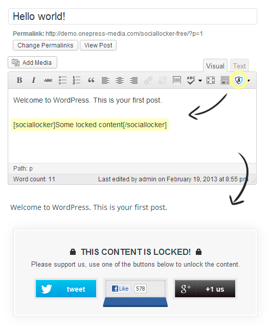 wordpress social locker plugin for gated content