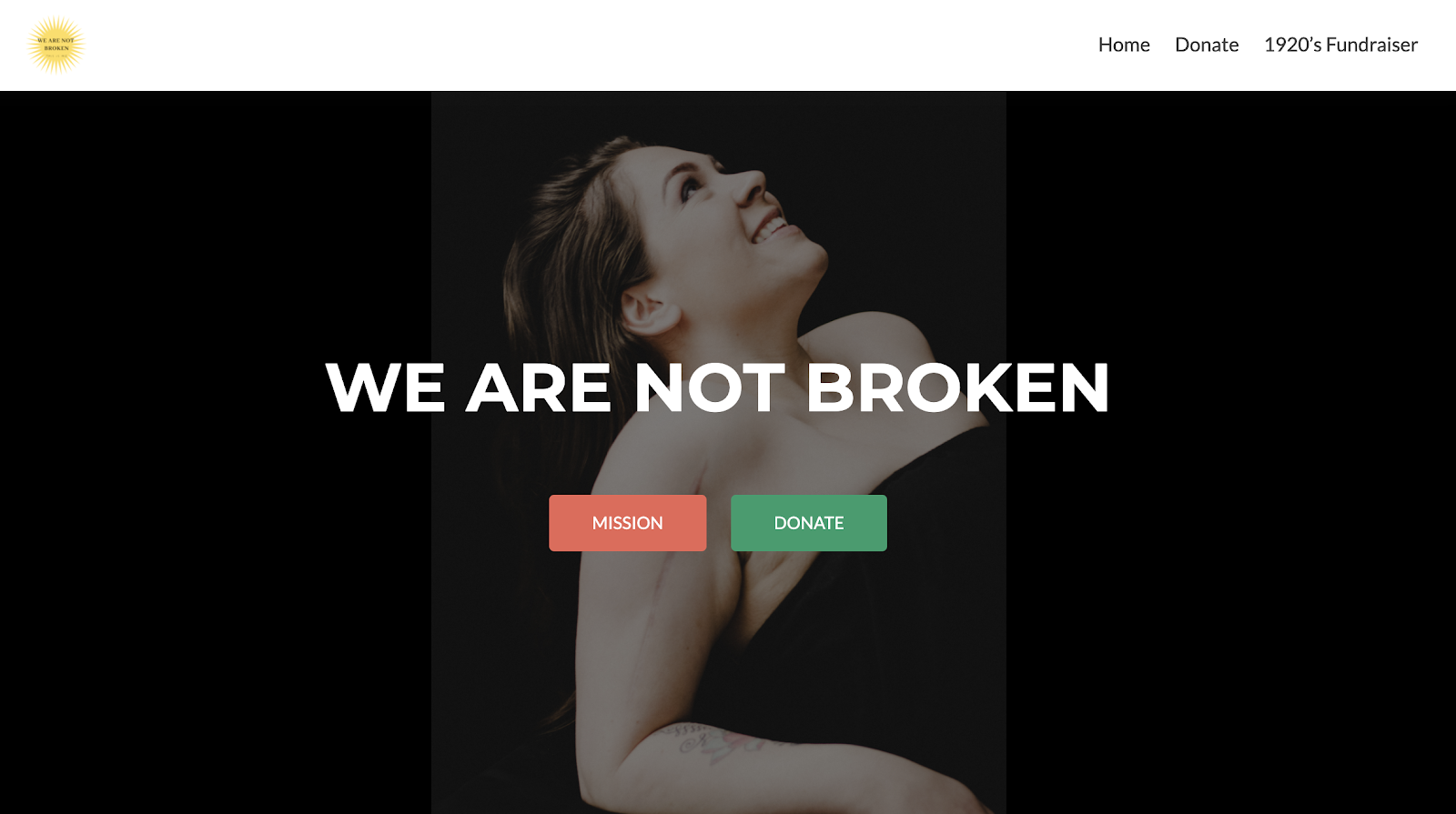 we are not broken nonprofit website