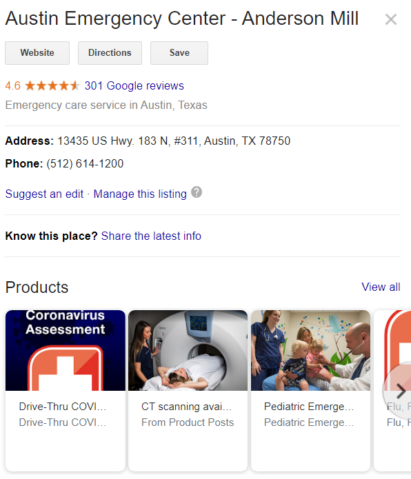 google my business updates for health care prioritized