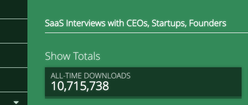 business podcast with 10 million downloads