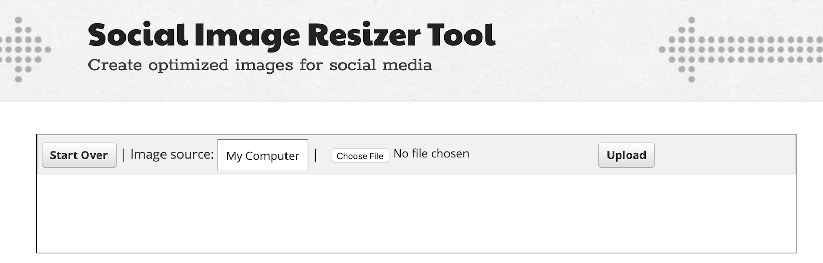 social image resizer tool