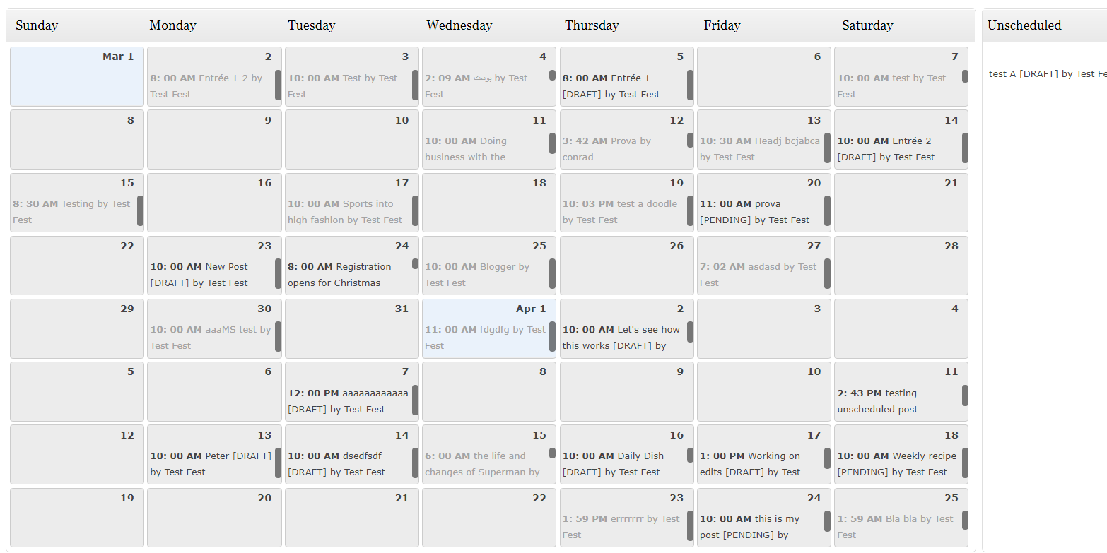 wordpress editorial calendar plugin