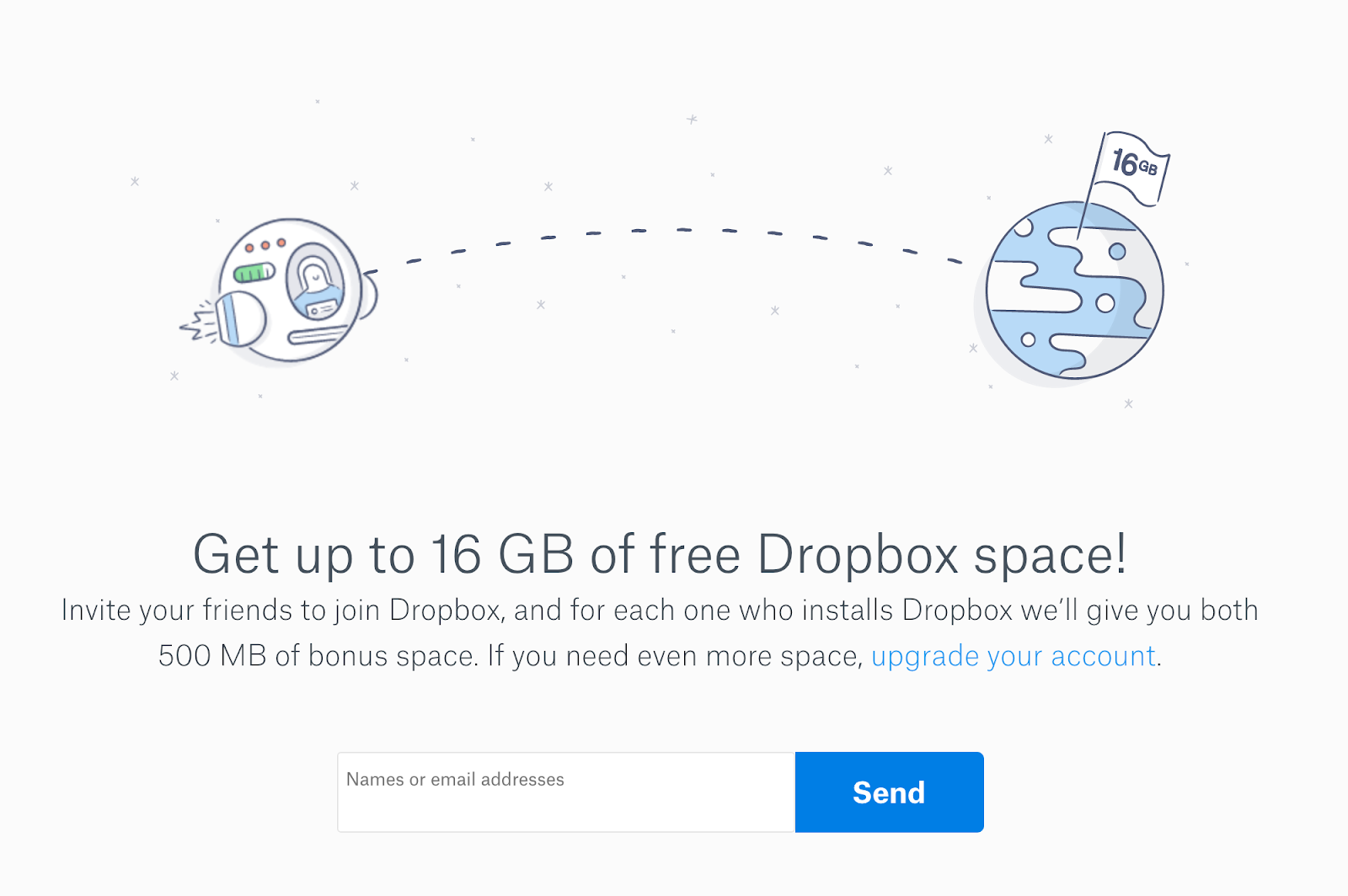 dropbox customer referral program