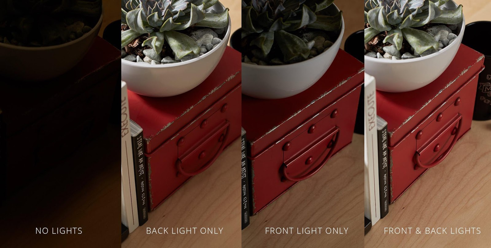 effects of different lighting on product photography