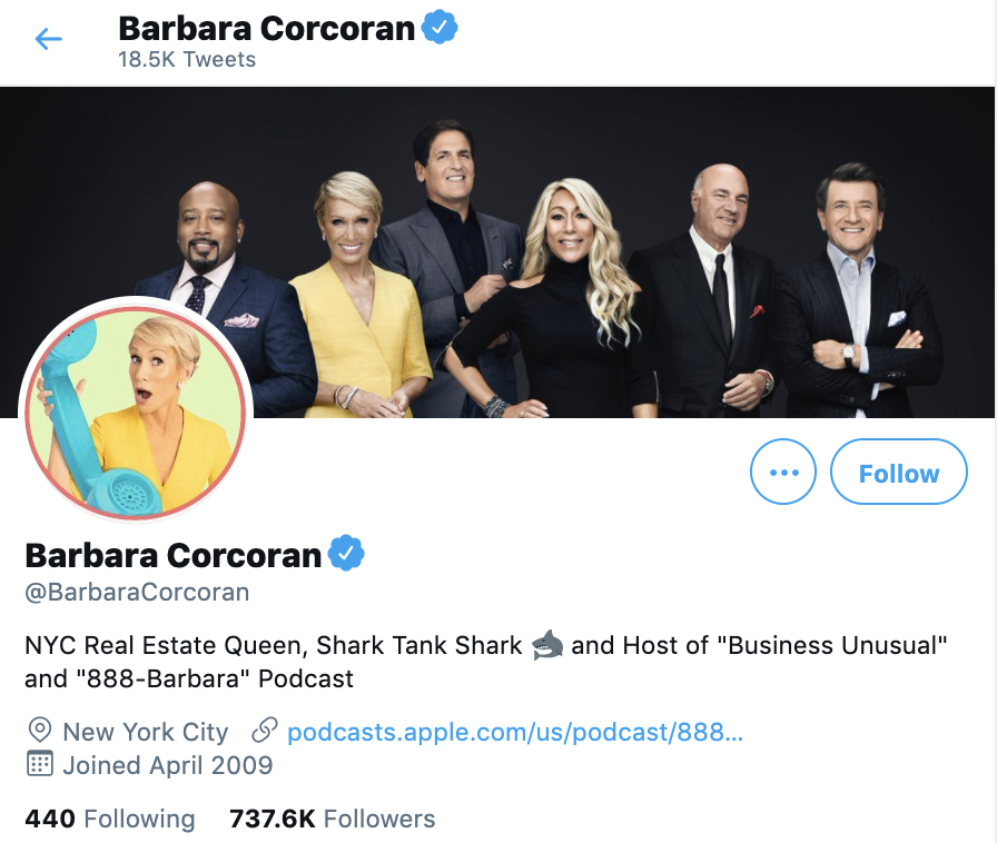 barbara corcoran twitter