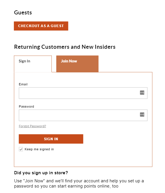 guest checkout reduces friction in decision stage of sales funnel