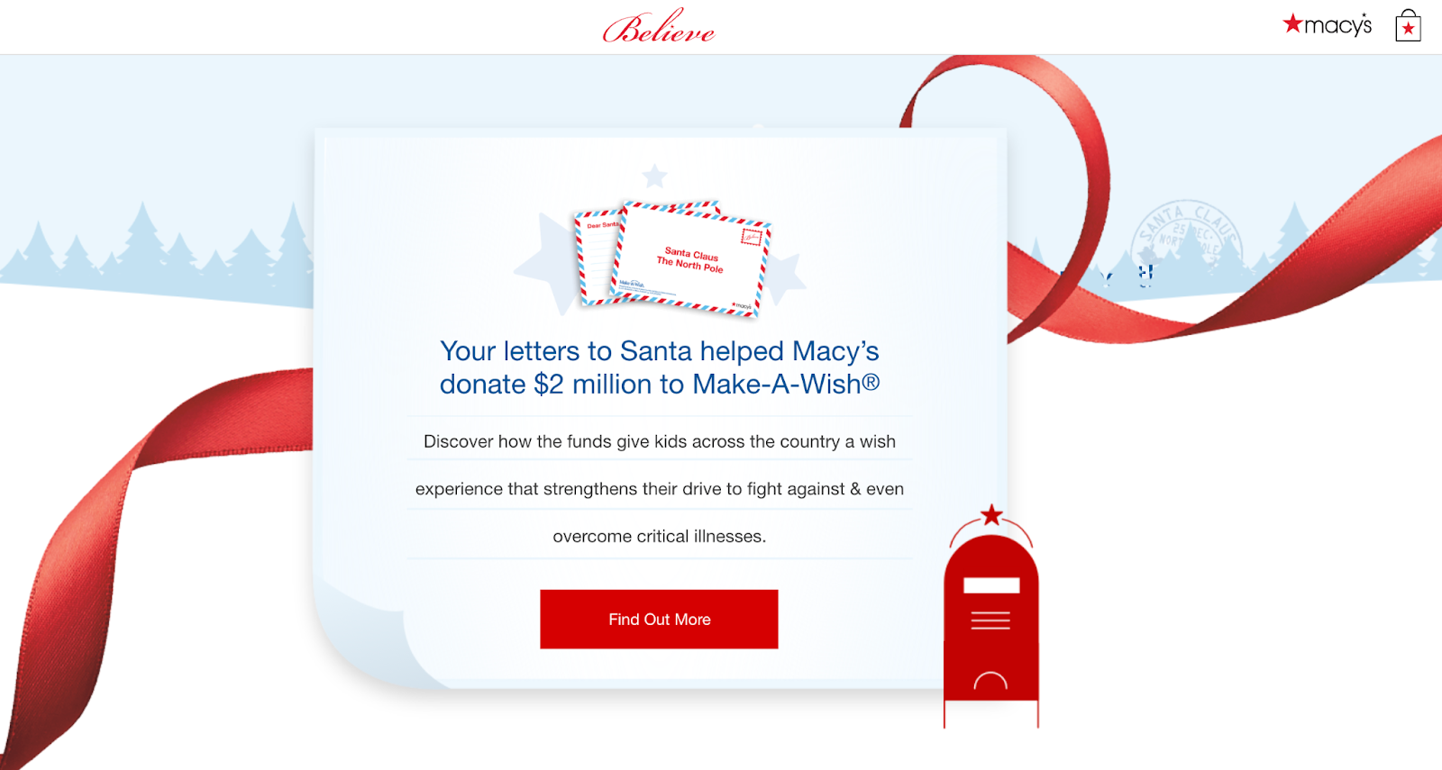 macy's believe holiday marketing campaign