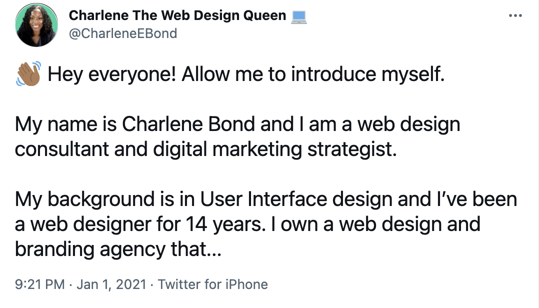 charlene bond twitter account